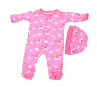 ibasenice Simulation Doll Romper Costume with Hat for Girl Doll Easy Dress-up Accessory Decorative Cartoon Design to Inspire Creativity and Imagination