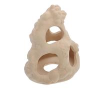 ibasenice Simulation Hidden House for Aquarium Ceramic Hidden Hole Ornament for Home Aquarium Landscape Lightweight Fish Tank Decor for Natural Scenes