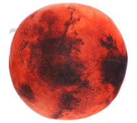 ibasenice Simulation Mars Sphere Plush Pillow 17cm Ball Shaped Cushion Soft PP Cotton for Sofa Decorative Throw