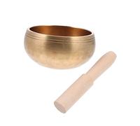 ibasenice Singing Bowl Mallet Gasket Set for Meditation and Relaxation, Made of Wood and Copper, Easy to Store, Soothes The Mood, for Sauna Rooms and Yoga Rooms