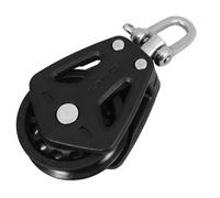 ibasenice Single Nylon Pulley Roller with Bearing Swivel Sailing Pulley Block for Sailboat Rigging Suitable for Boating and Pilates Equipment