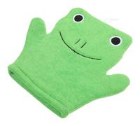 ibasenice Skin Scrubbing Mitt Dual-Sided Bath Towel Glove for Body and Back Exfoliation 8X7 Inch Lightweight Shower Accessory Suitable for Family Use