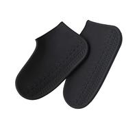 ibasenice Slip Silicone Shoe Covers Rain Protector for Outdoor Use Wear Resistant Unisex Footwear Protector Black