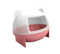 ibasenice Small Animal House Hamster Bath Rat Bed for Guinea Pig Cage Cat Ears Design Simple Elegant