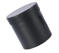 ibasenice Small Black Heart-Shaped Flower Packing Box, Round Plain Flower Packaging Bucket for Valentine'S Day Wrapping and Floral Storage