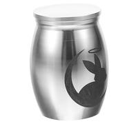 ibasenice Small Bunny Urn for Ashes Mini Keepsake Cremation Urn for Pets Durable Memorial Container for Cats Dogs Small Animals for Cherished Memories
