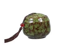 ibasenice Small Ceramic Pet Funeral Urn Durable Keepsake for Cats Dogs Ashes Secure Closure Memorial Urn for Pets Green Mini Decorative Cremation Box