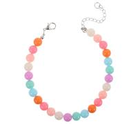 ibasenice Small Dog and Cat Beaded Necklace Collar L 30-35Cm, Lightweight Pet Jewelry Collar for Daily Wear and Special Occasions