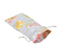 ibasenice Small Drawstring Cloth Bag for Jewelry Storage 8x16cm, Silk Cotton Linen Fabric Pouch with Pull String Closure, Packaging Pouch for Ornaments and Party Favors