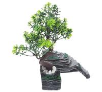 ibasenice Small Reptile Hideout Cave Decor with Realistic Resin Rocks Naturalistic Basking Platform and Shelter for Snakes Lizards and Climbing Pets in Terrariums and Aquariums