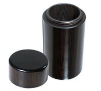 ibasenice Small Wooden Urn for Ashes with Tight Secure Seal, Decorative Mini Keepsake Jar for Human and Pet Ashes, Classic Elegant Design, for Funeral or Memorial Ceremony, Size 8.5x4x4 Cm