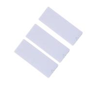 ibasenice Socket Fixer with Gutter Design 3pcs Self-Adhesive Power Strip Holder White Abs Punch-Free Utility Hooks for Wall Mounting on Acrylic and Mirror for Adapters and WiFi