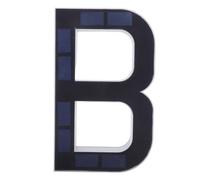 ibasenice Solar Lighted House Letter B For Outside, 9 Inch Address Sign | Modern Design Fits Various Homes, Dusk-to-Dawn Operation, Safe for All Weather, No Wiring Needed