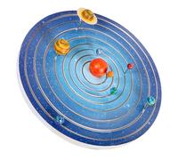 ibasenice Solar System Coloring Kit for DIY Planet Models Painting Educational Plastic Solar System Puzzle for Boys and Creative Craft Project