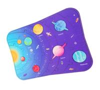 ibasenice Solar System Puzzle for Kids Wooden Space Planet Jigsaw Toy with Creativity Development and Practical Skill Improvement, Educational Solar System Toys for Children and Kids