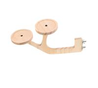 ibasenice Solid Wood Bird Perch Stand for Parrots and Budgies Natural Climbing and Chewing Platform with Realistic Branch Design Easy Installation for Cage Accessories Safe Smooth Finish for