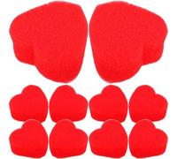 ibasenice Sponge Balls Soft Sponge Material 20 Pairs Red Heart Shaped with Creative Interaction and Atmosphere Enhancement for Magic Tricks for Parties and Weddings Stage Performance Props