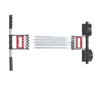 ibasenice Spring Steel Muscles Strengthen Exerciser with Ergonomic Handle Pull Rope and Foot Sit up Spring Pedal, Versatile Leg Training Equipment for Office Use and Physical Fitness