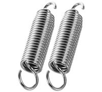 ibasenice Springs 2pcs Stainless Steel Spring Kick Pedal Bass Drum Pedal Single Foot Kick Drum Pedal Part Metal Dual Hook Tension Spring Heavy Kick Drum Pedal Parts Double Bass Pedals