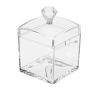 ibasenice Square Acrylic Seasoning Box with Lid and Spoon Large Capacity Kitchen Spice Pot Easy to Use Reusable Decorative Container for Pepper Powder and Pepper Storage