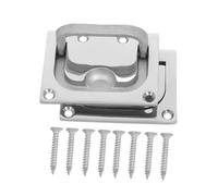 ibasenice Stainless Steel Boat Hatch Flush Handle with Pull Ring and Mount Screws Deck Latch for Yacht Hatch Cover Secure and Ergonomic Lift Handle for Boat and Yacht Applications