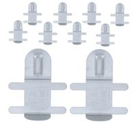 ibasenice Stainless Steel Cage Clips Sturdy Wire Locking Clips Preventing Spillage 10pcs for Small Animal Food Box Securing Fasteners for Farms and Ranches Pet Cages