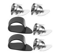 ibasenice Stainless Steel Finger and Thumb Picks Pack with Comfortable Fit and Quick Wear Design for Acoustic and Electric Guitar, for Beginner Practice and Fingerstyle Playing