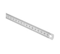 ibasenice Stainless Steel Metric Ruler for Guitar Setup with High Accuracy String Action Gauge and 15cm Portable Straight Edge Measuring Tool for Electric and Acoustic Guitars