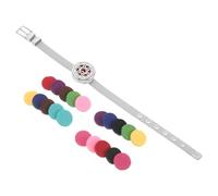 ibasenice Stainless Steel Perfume Diffuser Bracelet Aromatherapy Jewelry Adjustable Essential Jewelry Adjustable Essential Band Aroma Women's Aromatherapy Band