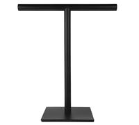 ibasenice Stainless Steel Standing Towel Rack with Strong Bearing Capacity and Compact Vertical Design for Bathroom and Kitchen Use, Practical Hand Towel Holder with Flat-Bottom Stability