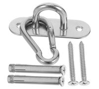 ibasenice Stainless Steel Wall Ceiling Mount Trainer Bracket for Gymnastic Rings Yoga Swings Resistance Bands Oval Suspension Anchor for Battle Ropes Heavy Duty Anchor for Indoor Outdoor