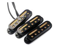ibasenice Standard Single Coil Magnetic Pickups Electric Guitar Neck Middle Bridge Replacement Parts Black Easy Installation No Noise Design Compatibility