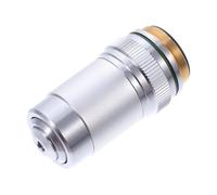 ibasenice Steel 20.2mm Achromatic 20x Objective Microscope Lens Precision Machined High Accuracy Design Silver Mounting Size for Laboratory and Biological Microscopes