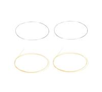 ibasenice Steel Banjo Strings for 4-string Banjo Practical and User-friendly Design Silver Colour for Musical Instrument Replacement