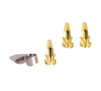 ibasenice Steel Guitar Finger Picks Set 1 Gold Stainless Steel Thumb Pick Guitar Practice Tool Guitarists String Instrument Players