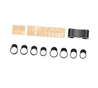 ibasenice Steel Tongue Drum Finger Sleeves Silicone Knocking Playing Finger Cover with Drumstick Holder and Note Stickers Black Comfortable to Wear Prevents Mallets from Rolling for Musical