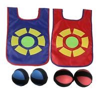 ibasenice Sticky Ball Vest for EVA Balls Self Adhesive Training for Outdoor Kindergarten Play Motor Skill Development Game for Boys and Blue and Red Colors