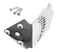 ibasenice String Mandolin Tailpiece Chrome Metal Replacement Part for Durable Performance Easy Installation and Long-lasting Use for Musicians and Guitar Makers