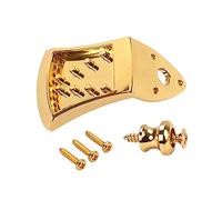 ibasenice String Mandolin Tailpiece Screws Gold Plated Triangle Plated Guitar Part Quick String Change Cover Plate
