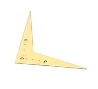 ibasenice String V-style Guitar Bridge Tailpiece Gold Durable Guitar Parts for Models Easy to Install Replacement Accessory String Spacing Compatible Various Electric