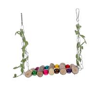 ibasenice Suspending Parrot Swing for Birds Wear Resistant Bird Accessory Daily Parrot for Anxiety Relief Fresh Design with Decorative Touch for Parakeets