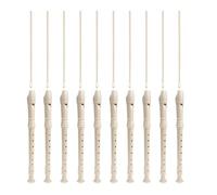 ibasenice Swan 8-hole Boys and Girls Soprano Recorder 10pcs Resin Beginner Clarinet for Children Student Practice Musical Instrument Fingering Chart Suitable for Music Learning