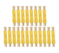 ibasenice Sweet Bamboo Chew Yellow Molar Rods for Hamsters and House Rabbits 20pcs for Dental Care and Teeth Sharpening, Small Animal Cage Activity Treats