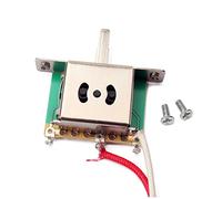 ibasenice Switch Circuit Guitar Wiring Harness Kit 3 Way Toggle 1 Volume 1 Tone Pot Jack 250k 1t1v for Guitar