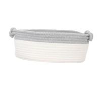 ibasenice Table Organizer Snack Containers for Woven Baskets Bins Cube Decor Camp Sundries Storage Holder Snack Storage Basket Collapsible Laundry Basket Cotton Thread