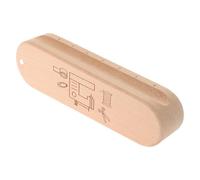 ibasenice Tailor Clapper Seam Flattening Tool Hardwood Wood with Built-in Ruler Ergonomic Handheld Design Beige for Ironing and Flattening Fabric Sewing Enthusiasts