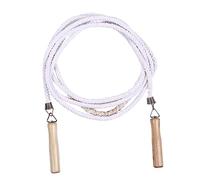 ibasenice Tangle Skipping Rope with Wooden Handle Cotton Braided Fitness Jump Rope for Home Outdoor Exercise for Group Workouts and Training Sessions