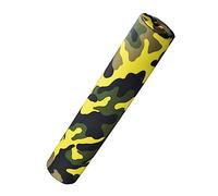 ibasenice Thicken Camouflage Yellow Barbell Squat Pad Durable Neck and Shoulder Protection Cushion for Weight Lifting Easy to Attach Lightweight for Gym Workouts