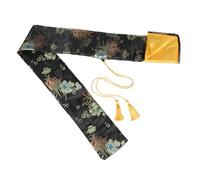 ibasenice Thicken Silk Sword Bag Lightweight Japanese Samurai Storage Cover with Tassel Design for Tai Chi and Bamboo Swords Portable Carrying Sleeve