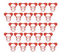 ibasenice Thickened Anti-Pecking Plastic Muscovy Glasses 50Pcs with Latches for Farm Ducks and Geese Eye Protection